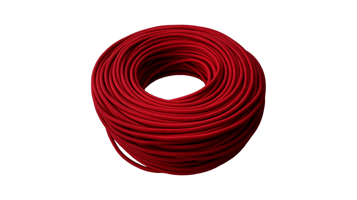 Провід силіконовий 8AWG червоний 100m